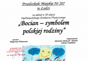 Bocian symbol polskiej rodziny - maj 2015